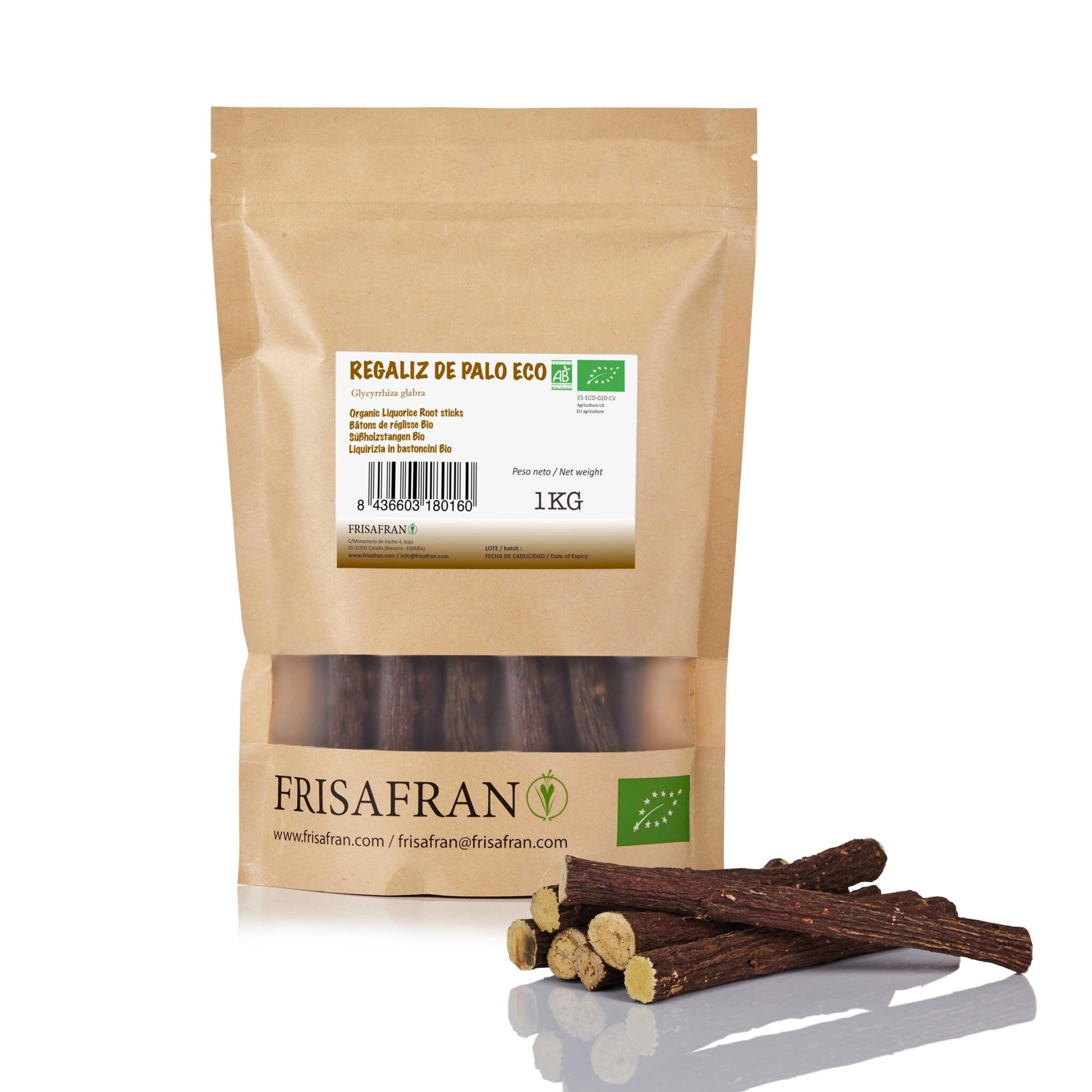 Regaliz De Palo Ecológico Seco - Sabor Y Calidad | Frisafran 2 Kg_2