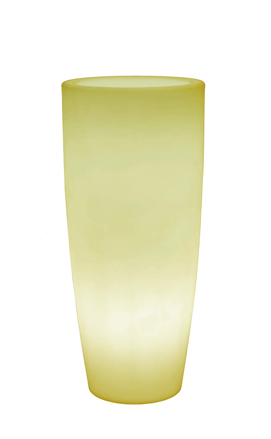 Macetero Bambú / Ø40x90 Cm. / Blanco / Rgb + Luz Fría Con Batería Recargable_0