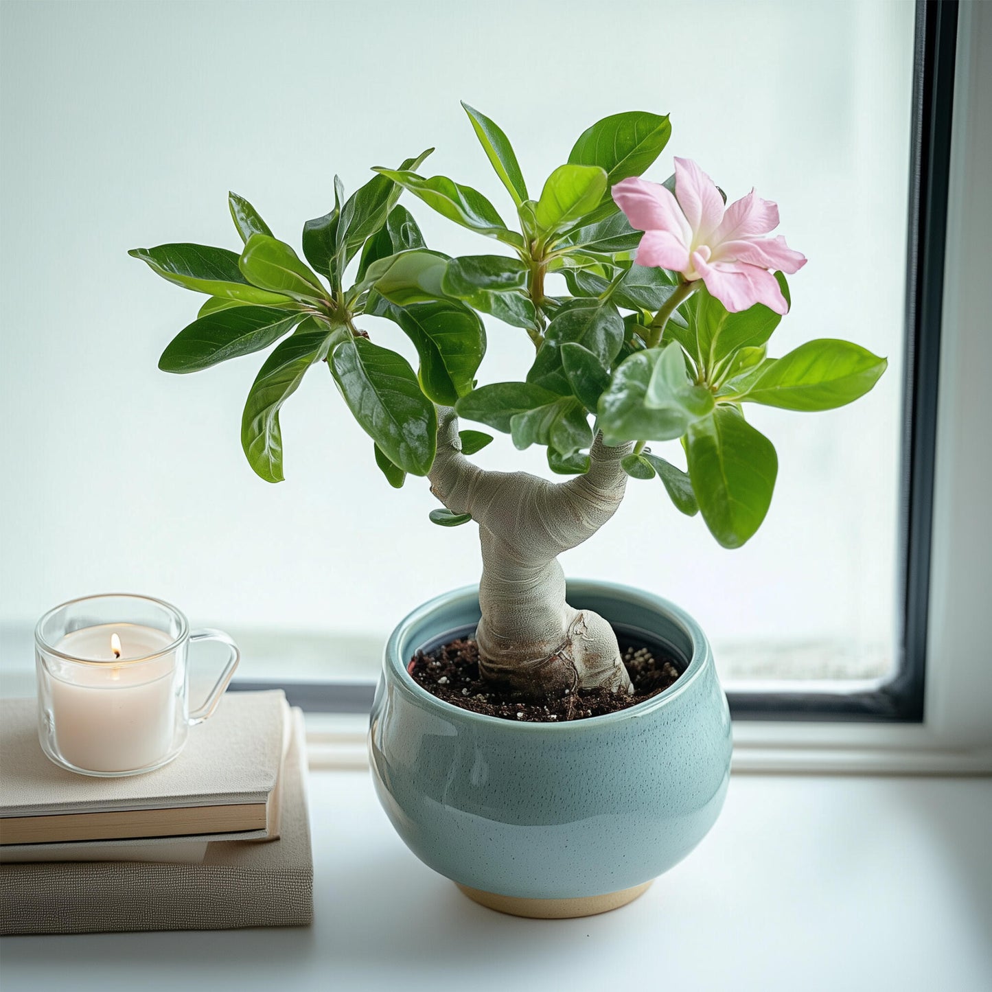 Rosa Del Desierto - 2 Pzs - Adenium Obesum - Altura 25-40cm - ⌀105cm_1