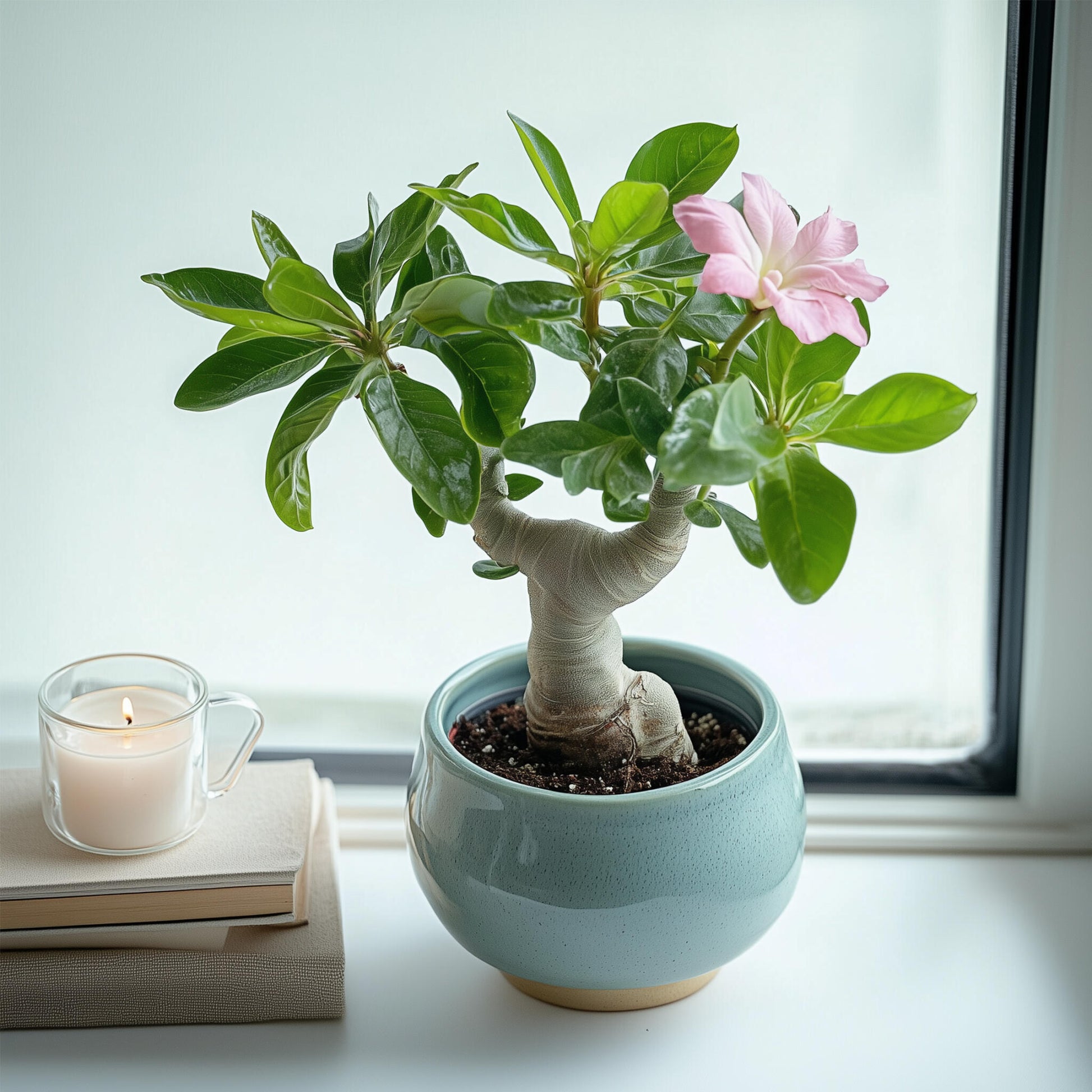 Rosa Del Desierto - 2 Pzs - Adenium Obesum - Altura 25-40cm - ⌀105cm_1