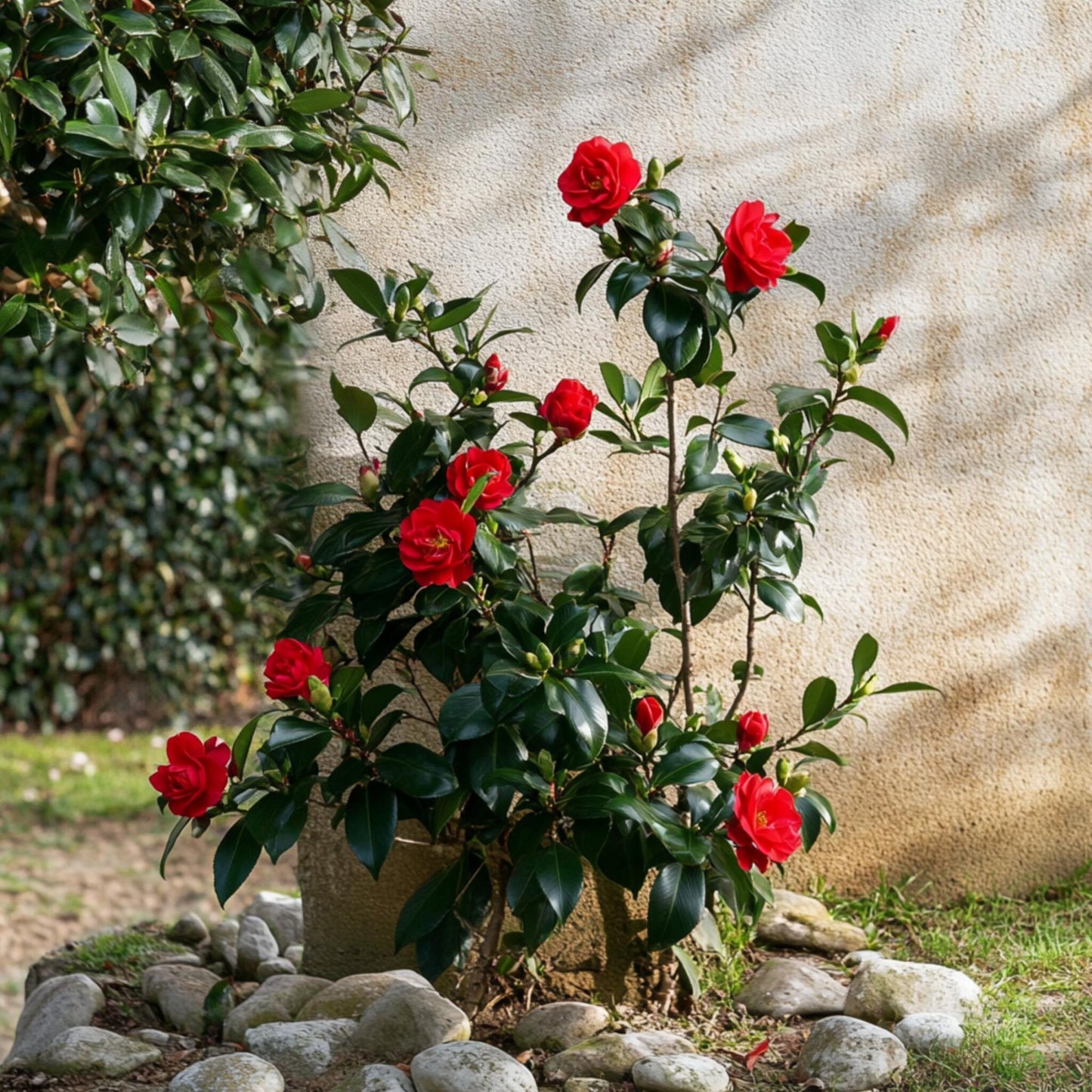 Rosa Japonesa - 2 Pzs - Camellia Japonica 'lady Campbell' - A50-60cm - ⌀15cm_4