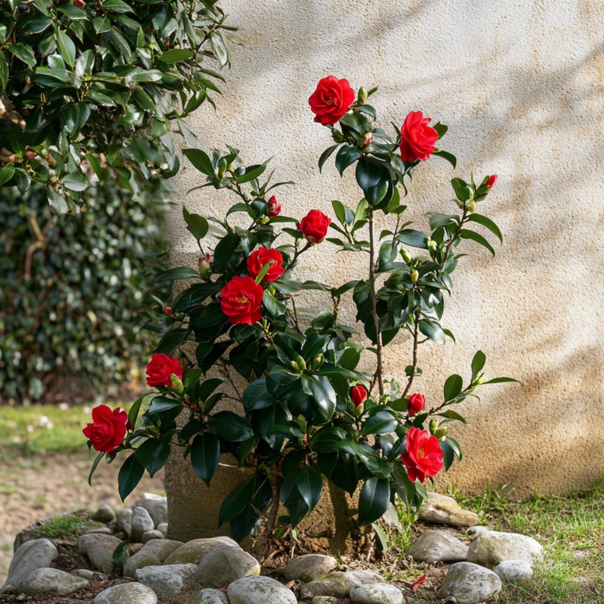Rosa Japonesa - 2 Pzs - Camellia Japonica 'lady Campbell' - A50-60cm - ⌀15cm_4