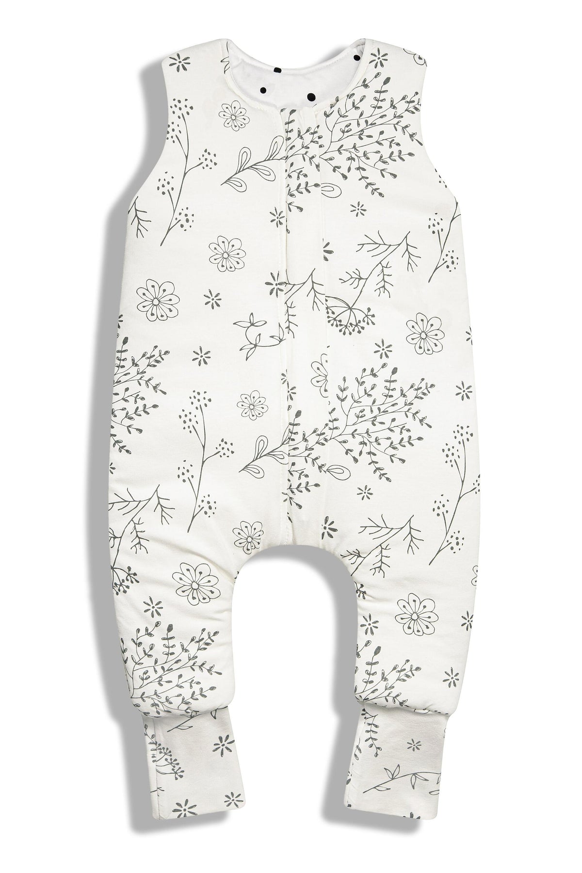 Saco De Dormir Con Pies Reversible T-xs Jersey Algodón Dots-bloom_1