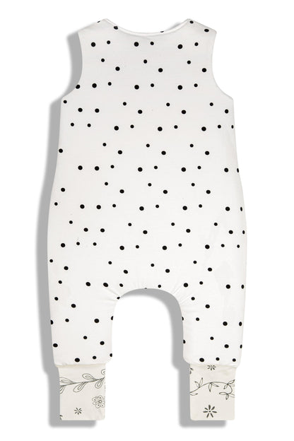 Saco De Dormir Con Pies Reversible T-xs Jersey Algodón Dots-bloom_4