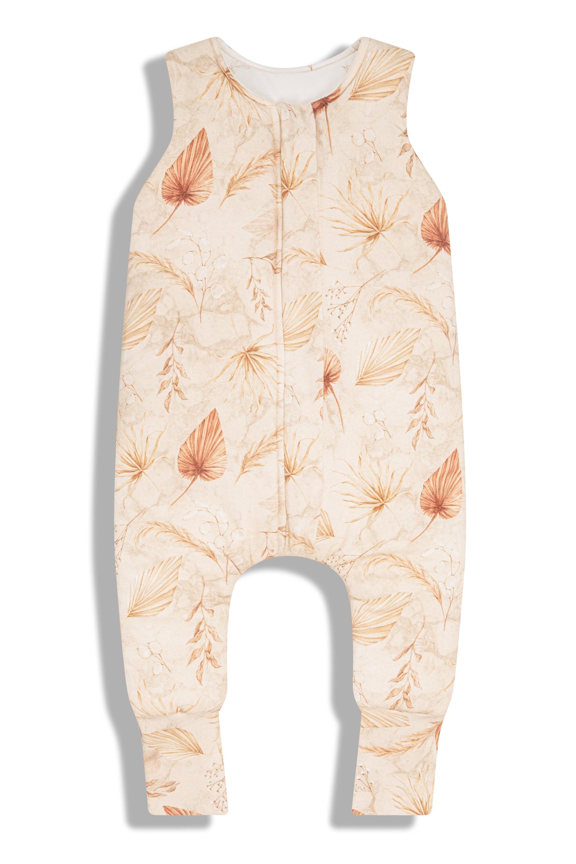 Saco De Dormir Con Pies Reversible T-xs Jersey Algodón Sand-botanic_1