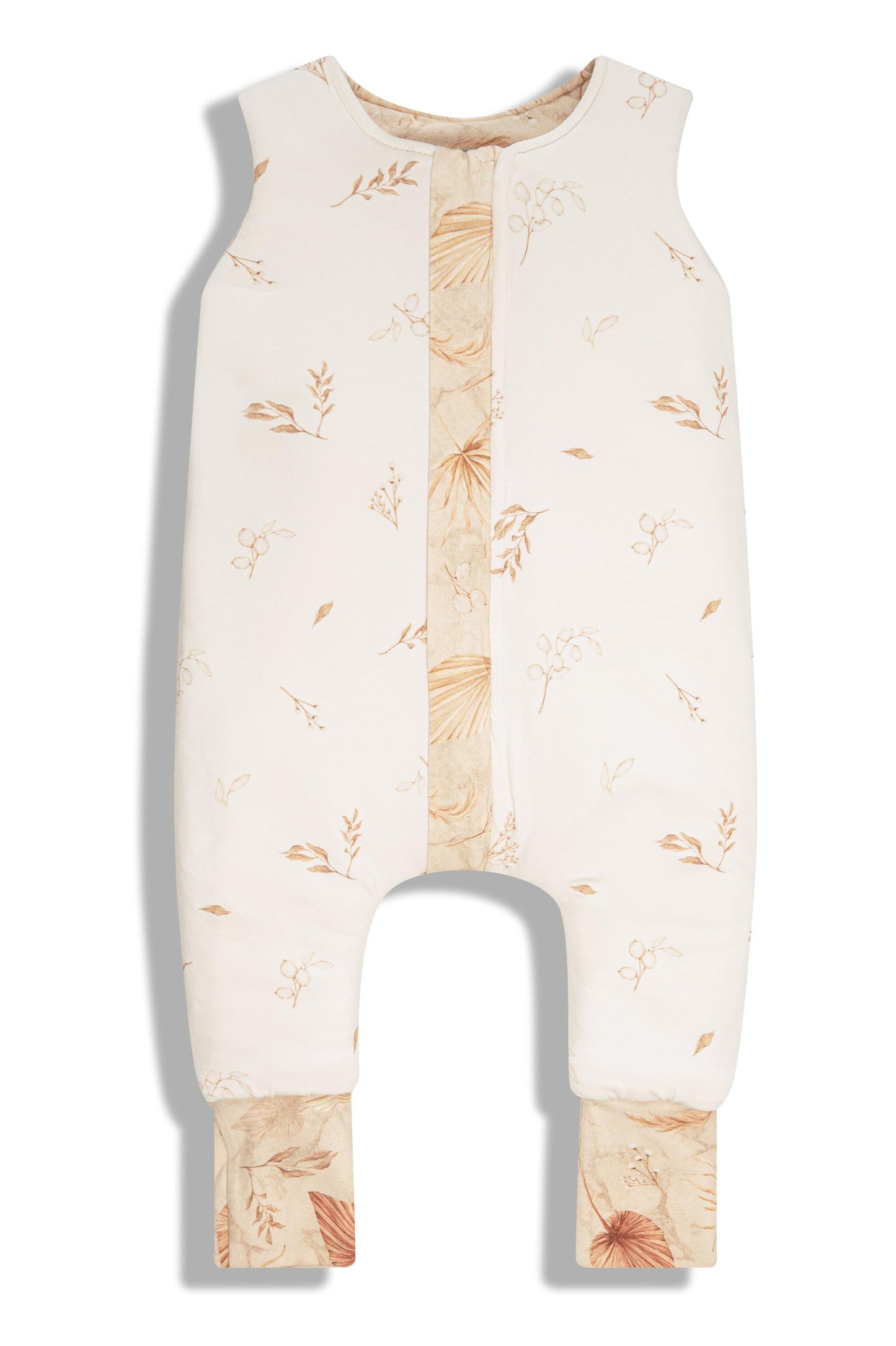 Saco De Dormir Con Pies Reversible T-xs Jersey Algodón Sand-botanic_3