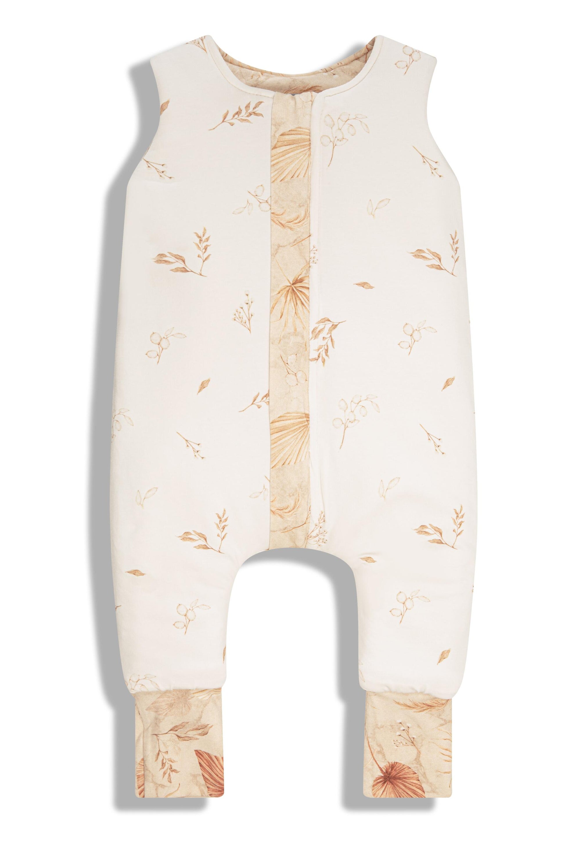 Saco De Dormir Con Pies Reversible T-xs Jersey Algodón Sand-botanic_3