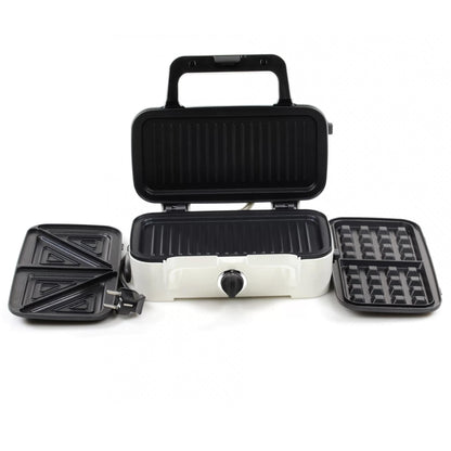 Sandwichera 3 En 1, Gofrera Belga, Grill-plancha, Bandejas Intercambiables, Placas Antiadherentes Mpm Mop-33m 1200w_1