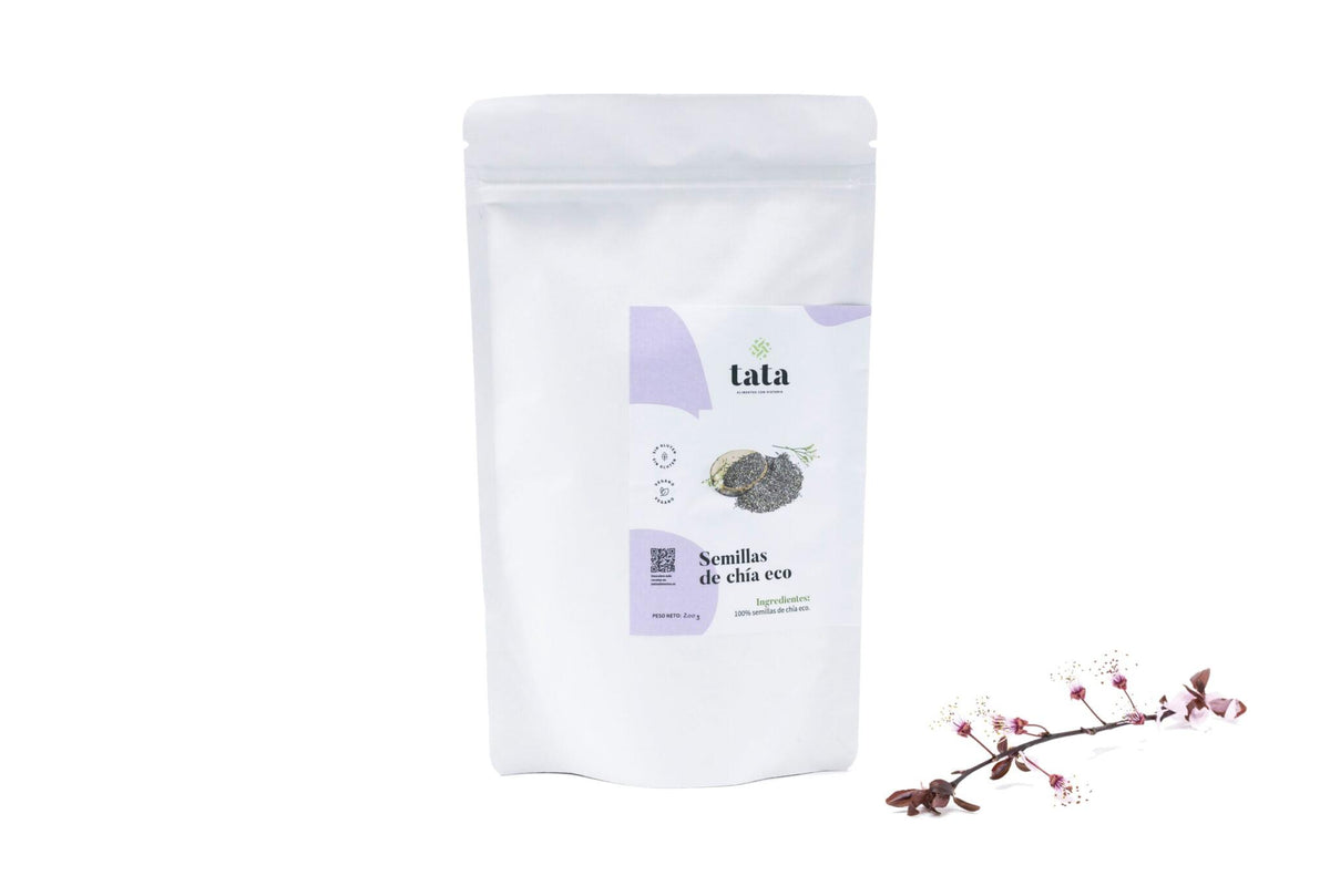 Semillas de chía ecológicas, fuente de omega 3 y fibra para pudding y batidos 200 g_0