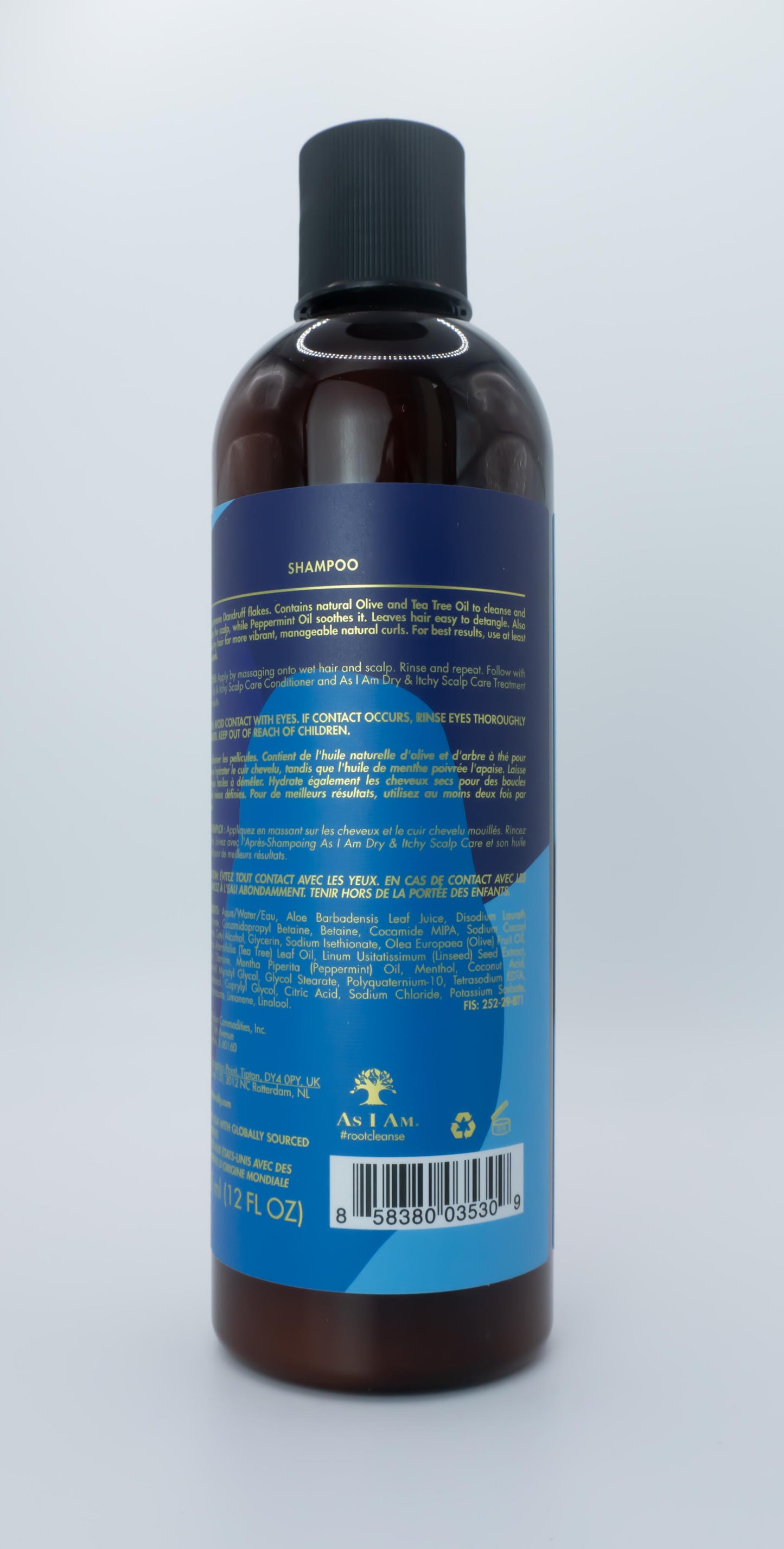 Shampoo Tea Tree Y Aceite De Oliva Dry And Itchy As I Am 355ml_1