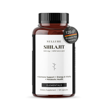 Shilajit puro del himalaya nullure – 60% ácido fúlvico, recuperación, energía y antiinflamatorio (120 cápsulas)_0