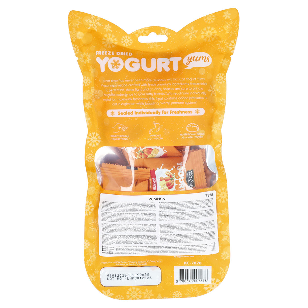 Kit Cat Yogurt Yums Liofilizado Calabaza 10g (10 unidades)