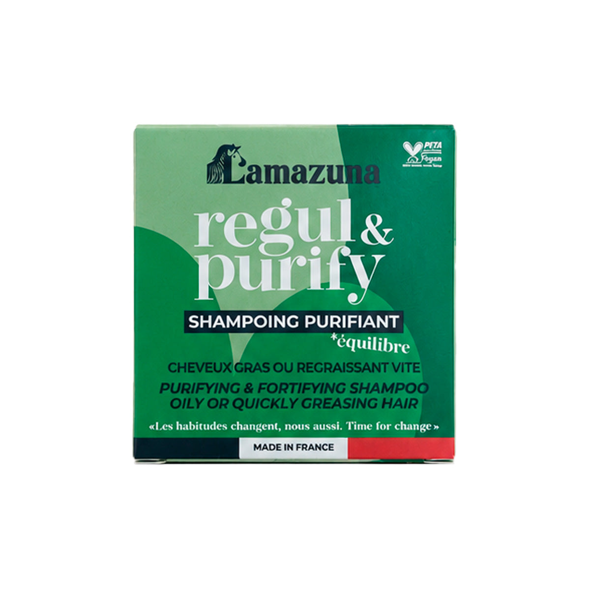 Champú sólido para cabellos grasos Hierbas Silvestres Lamazuna 55 g
