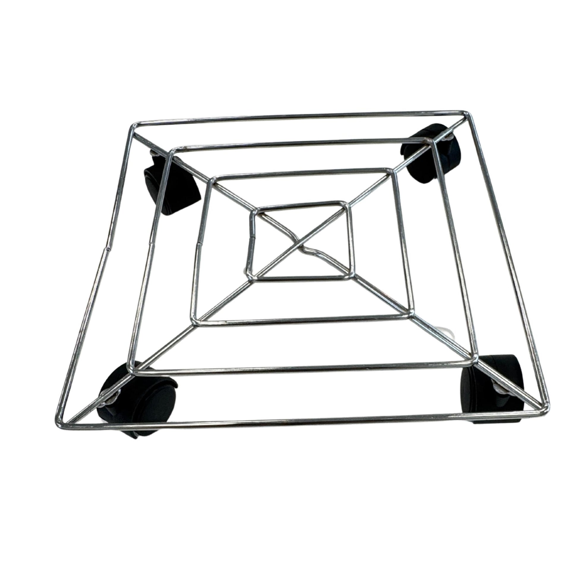 Soporte Con Ruedas Para Plantas 30cm Diámetro – Acero Resistente_0