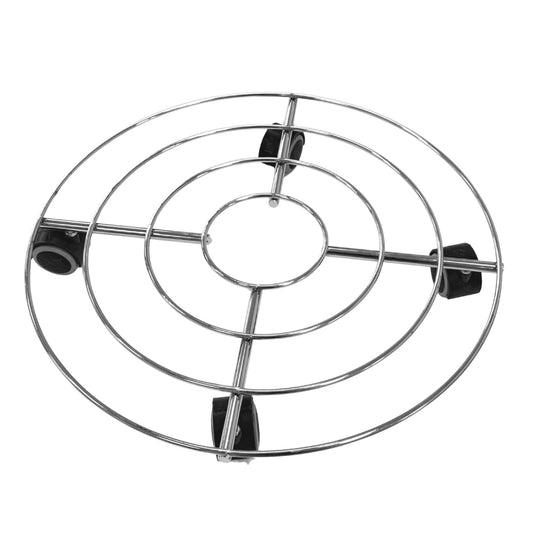 Soporte Redondo De 40 Cm Con Ruedas Para Plantas - Acero Resistente_0