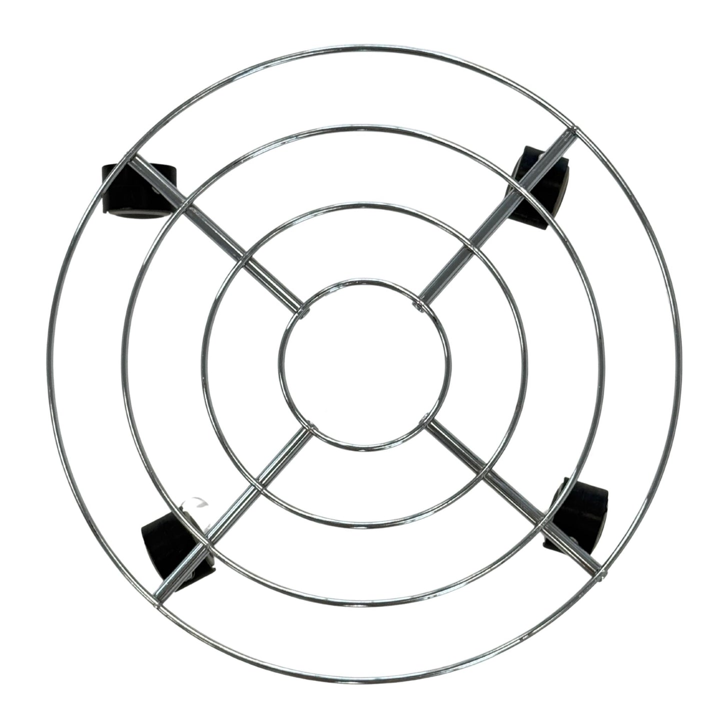 Soporte Redondo De 40 Cm Con Ruedas Para Plantas - Acero Resistente_1