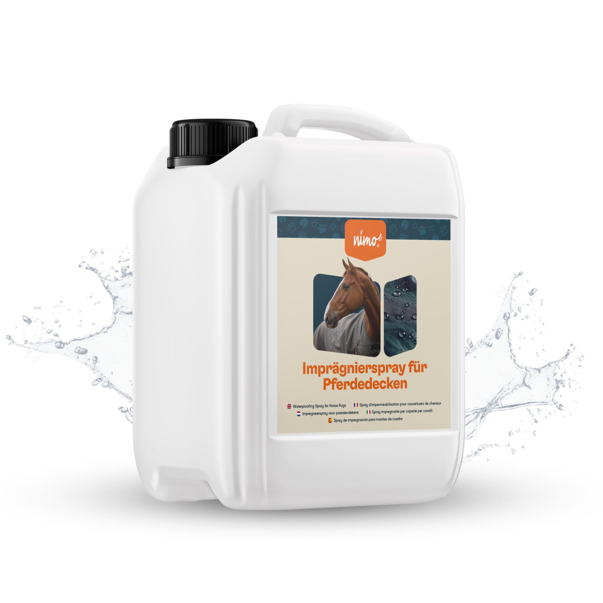 Spray Impermeabilizante Para Mantas De Caballo - Nimo - 2,5 L_0