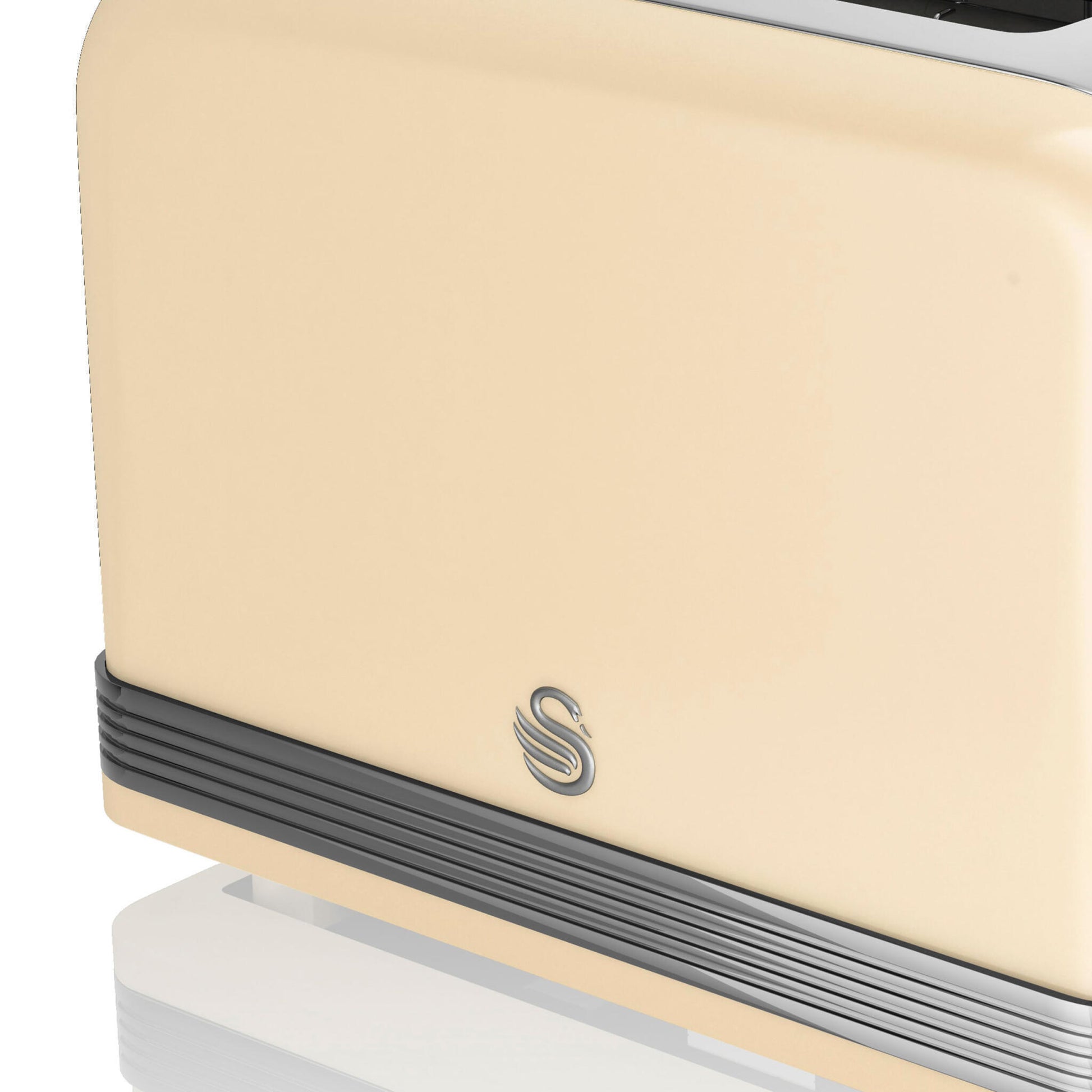 Swan Retro Tostadora Pan Ranura Ancha 2 Rebanadas, Regulador Nivel De Tostado, Descongelación, St19010cneu, Crema 800w_3
