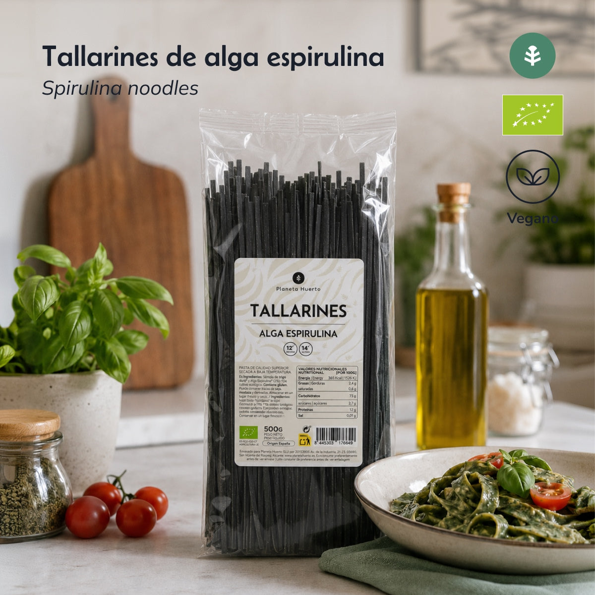 Tallarines de algas ECO Planeta Huerto 500gr