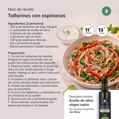 Tallarines de trigo integral ECO Planeta Huerto 500gr