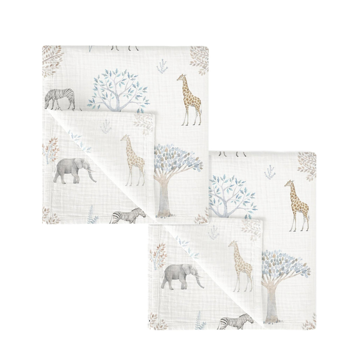 Tanzania Set 2 Gasitas De Muselina Bebe 60x60 Cm_1