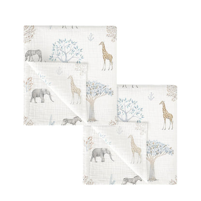 Tanzania Set 2 Gasitas De Muselina Bebe 60x60 Cm_1