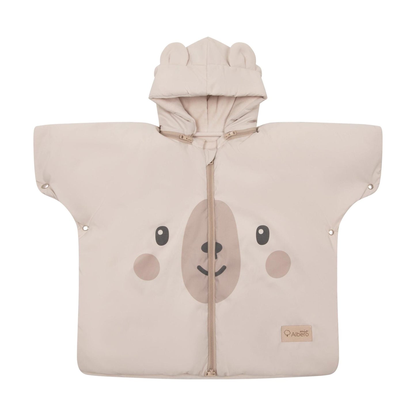 Teddy Bear Poncho Infantil Para Sillas De Coche Niños 1-4 Años Albero Mio_2