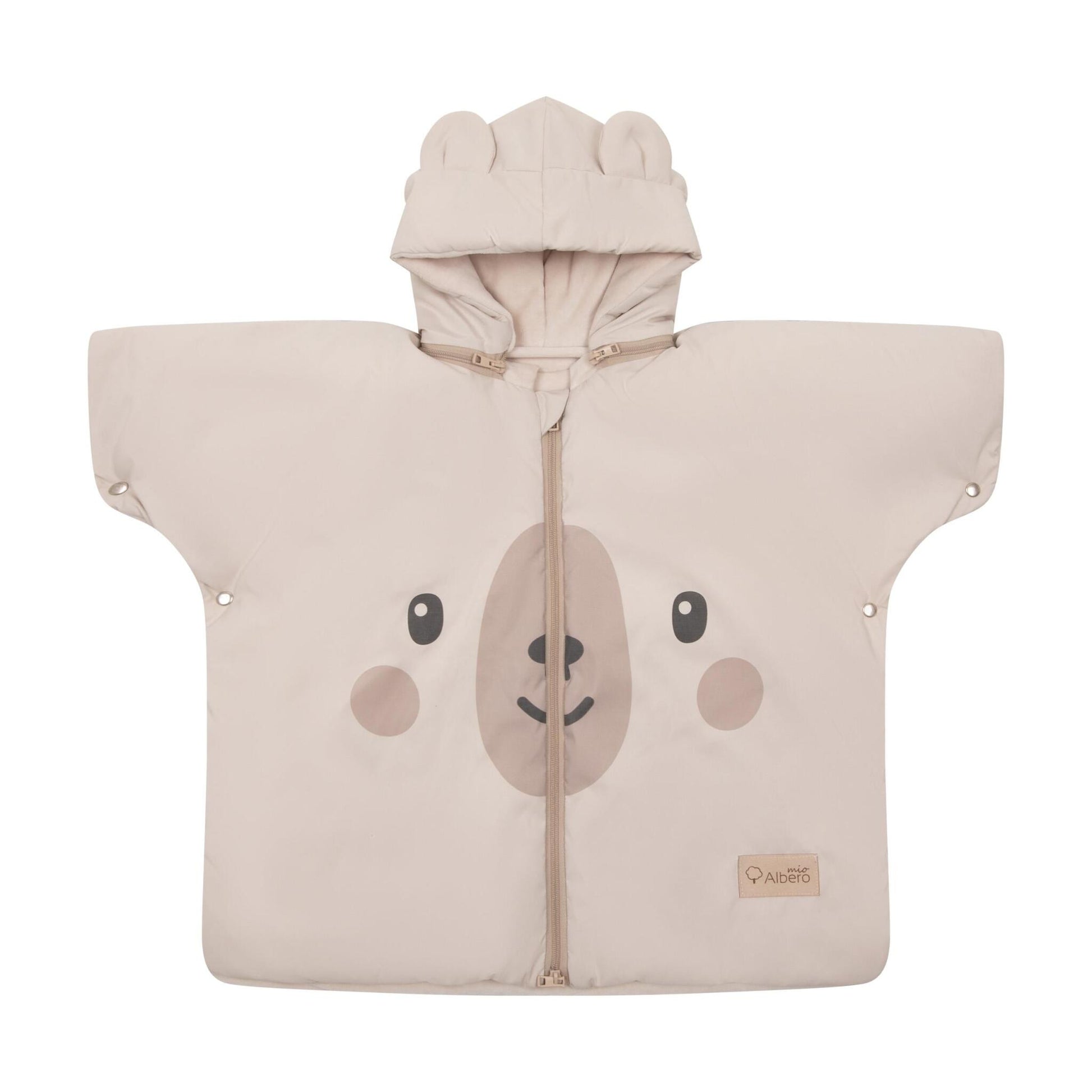 Teddy Bear Poncho Infantil Para Sillas De Coche Niños 1-4 Años Albero Mio_2