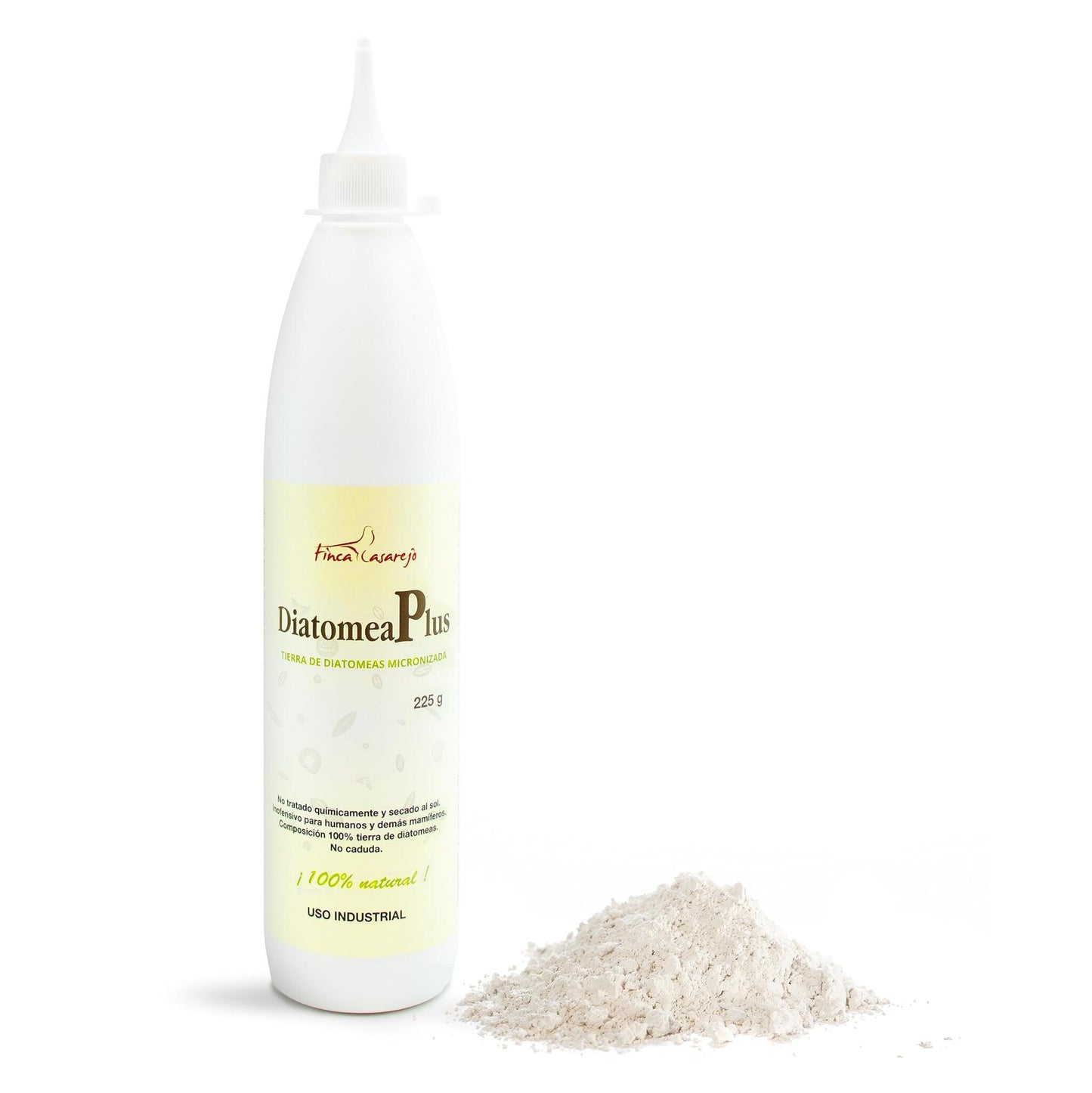 Tierra De Diatomeas Micronizada - 100% Natural Y Ecológica - 225 G - Múltiples Usos - Polvo De Diatomeas En Envase Pulve_0