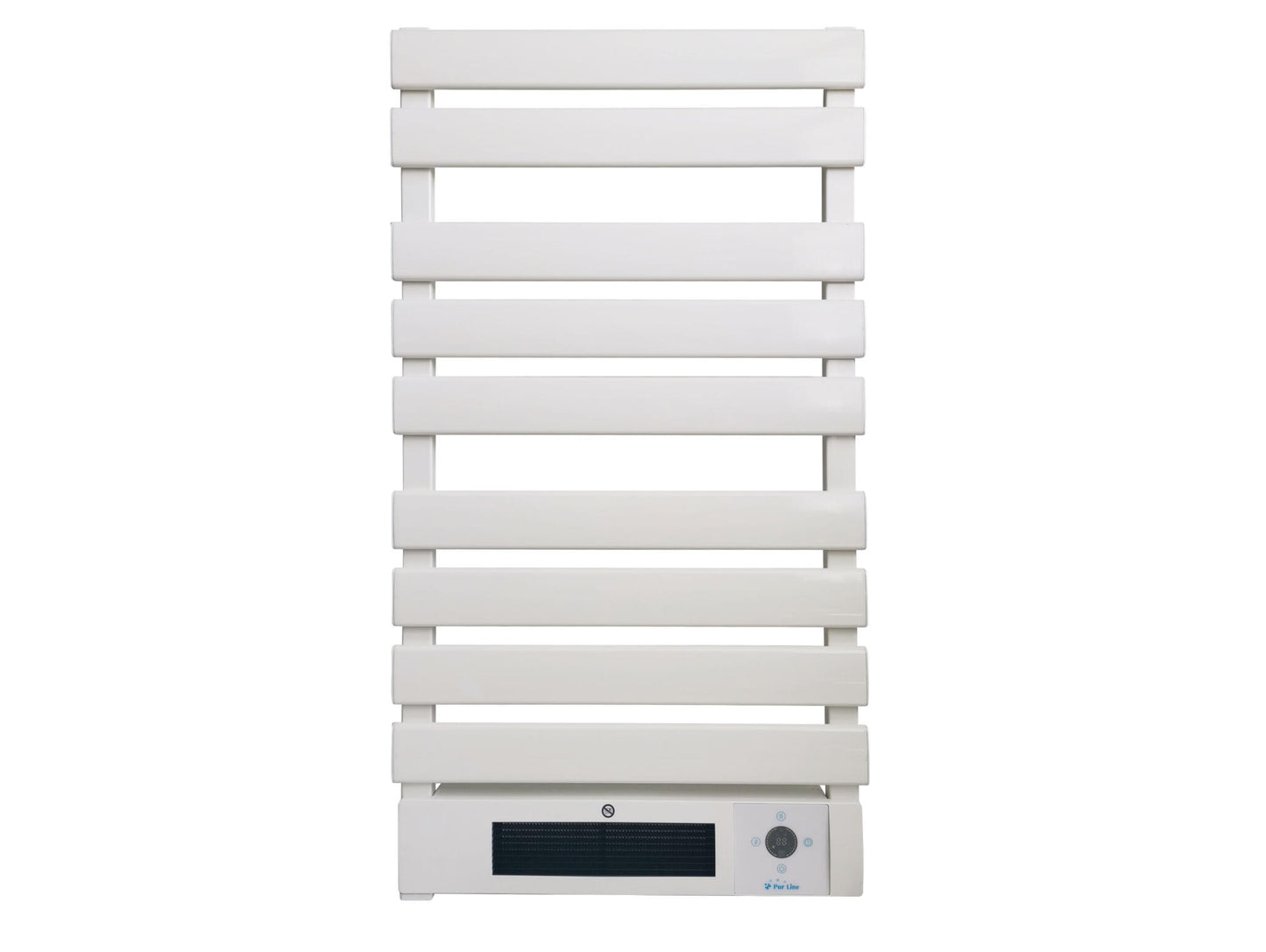 Toallero Eléctrico 1500w En Aluminio Blanco Con Display Led Ntw-25 Purline_2