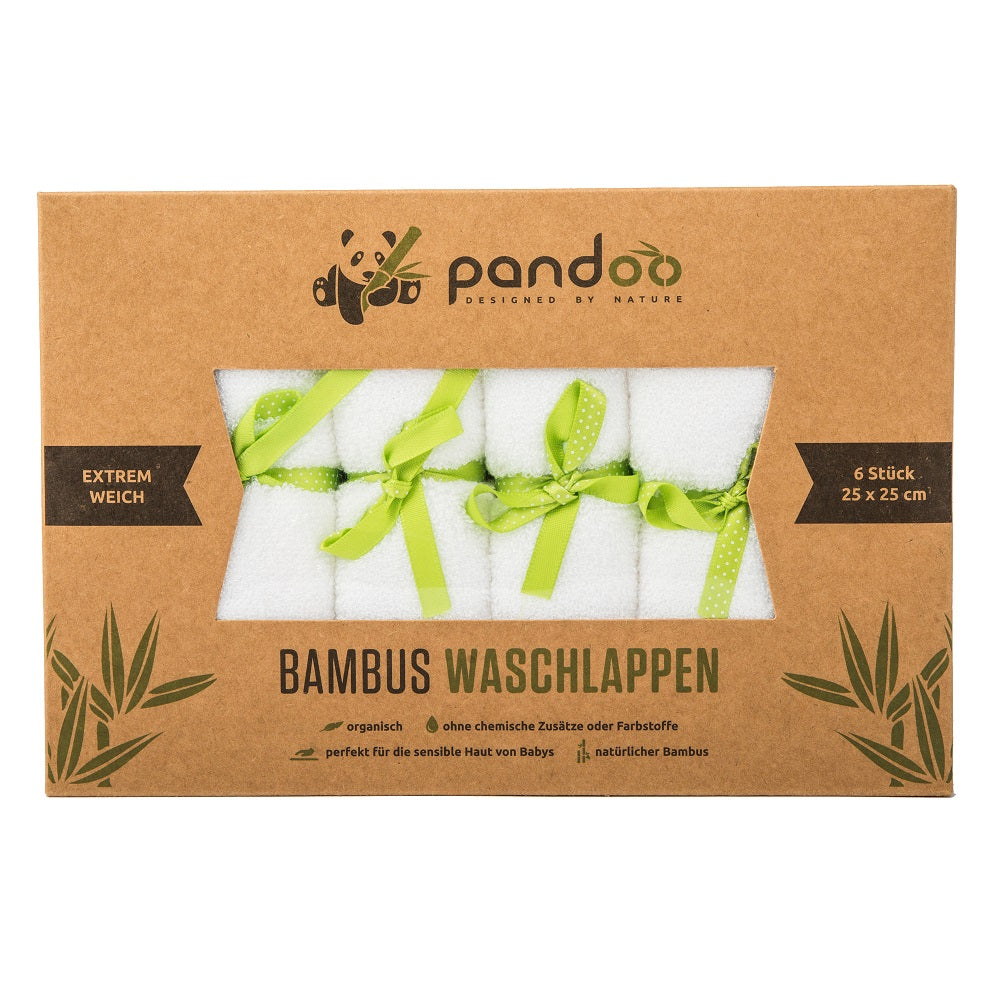 Pack de 6 toallitas de Bambú para piel sensible Pandoo