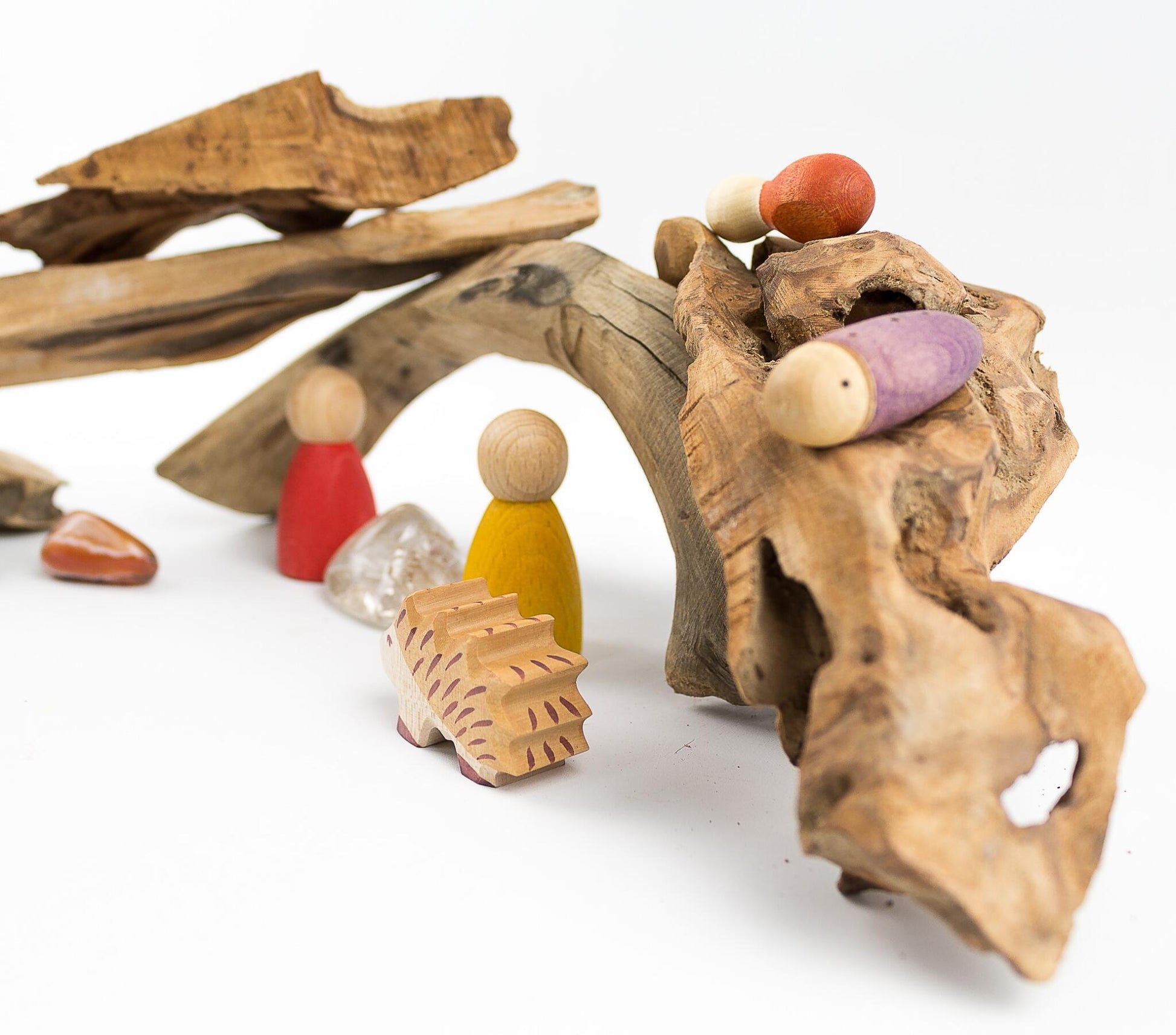 Trozos De Madera Natural Pulida (500 Grs)_1