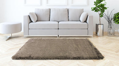 United Taupe Shaggy Alfombra De Pelo Largo 150x200cm- Decoración- Mobiliario Doméstico_2