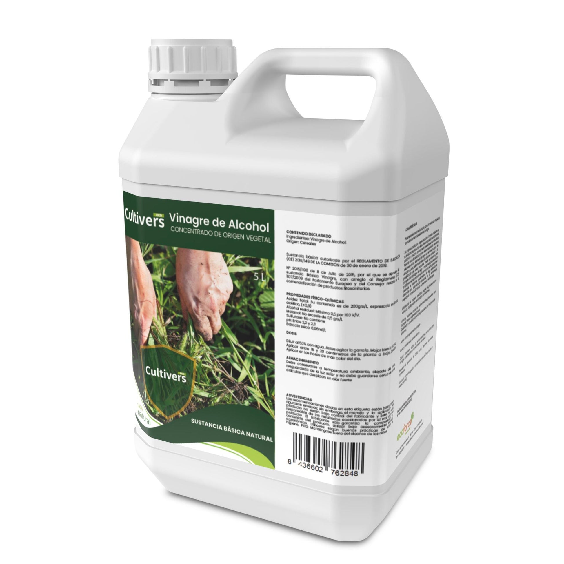 Vinagre De Alcohol. Herbicida Natural De Vinagre Cultivers 1 L_1