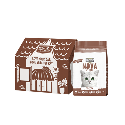 Kit Cat Arena Eco Nova - Coffee 7 L Arena para gatos