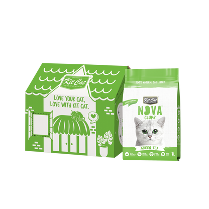 Kit Cat Arena Eco Nova - Green Tea 7 L Arena para gatos