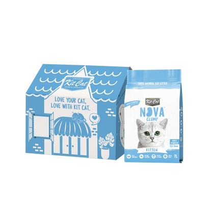 Kit Cat Arena Eco Nova - Kitten Baby Powder 7 L Arena para gatos