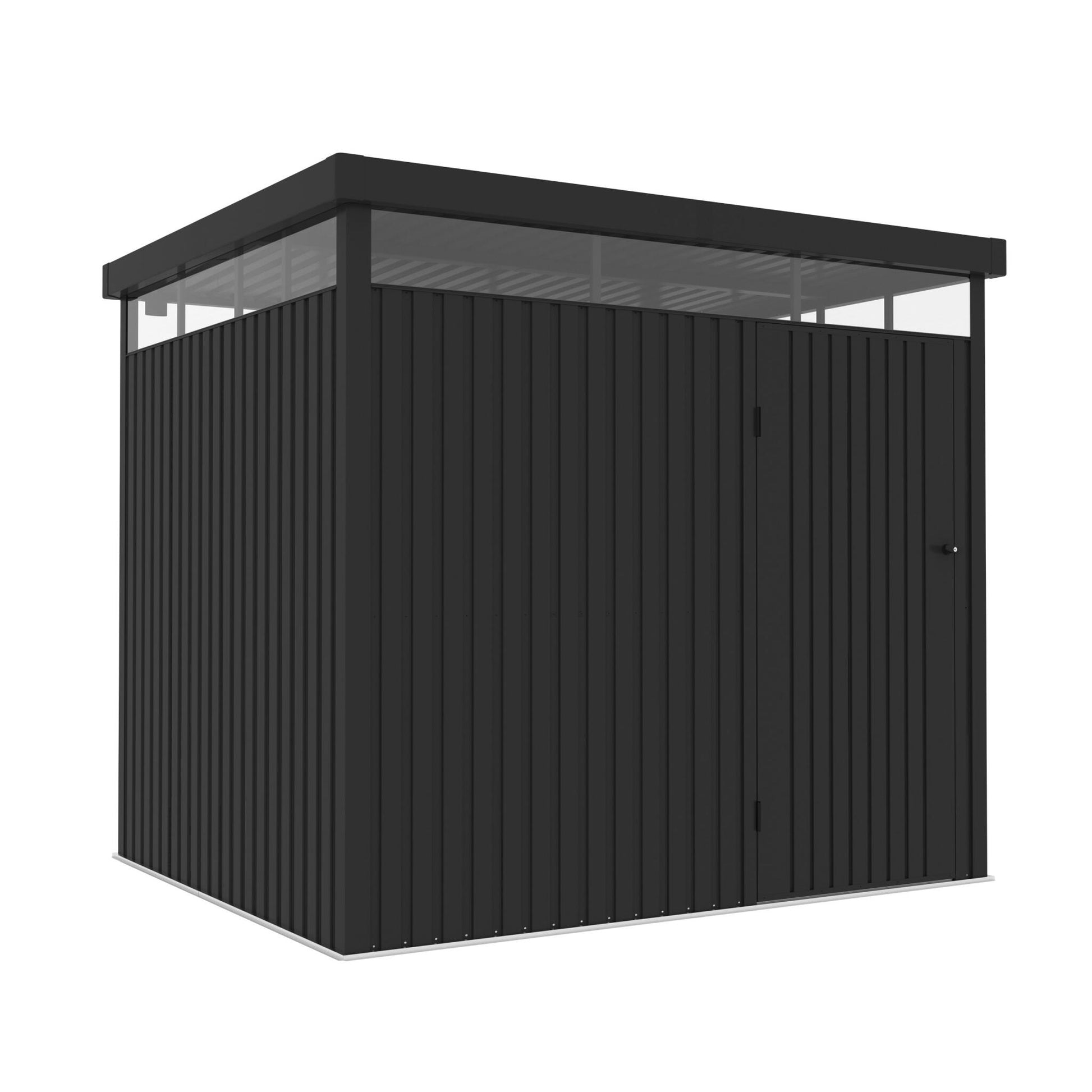 Wasabi – Caseta Jardín Exterior Metal 5,23m2 Ice – Grosor 0,40mm Robusto – Lámpara Incluida - Cierre Con Llave_0