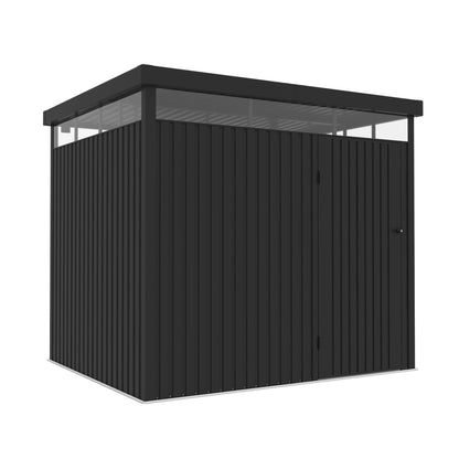 Wasabi – Caseta Jardín Exterior Metal 5,23m2 Ice – Grosor 0,40mm Robusto – Lámpara Incluida - Cierre Con Llave_0