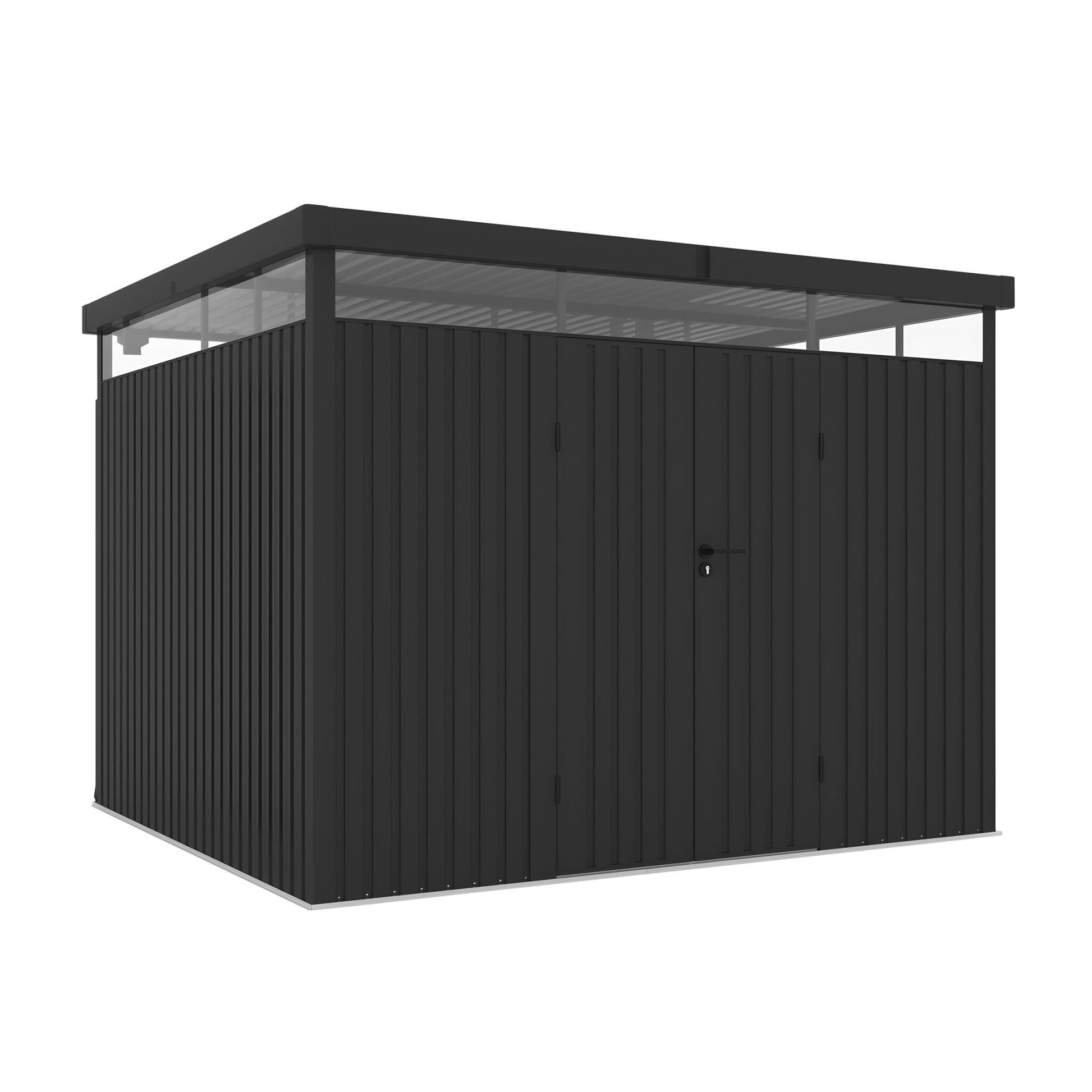Wasabi – Caseta Jardín Exterior Metal 7,66m2 Quarz – Grosor 0,40mm Robusto – Lámpara Incluida - Cierre Con Llave_0