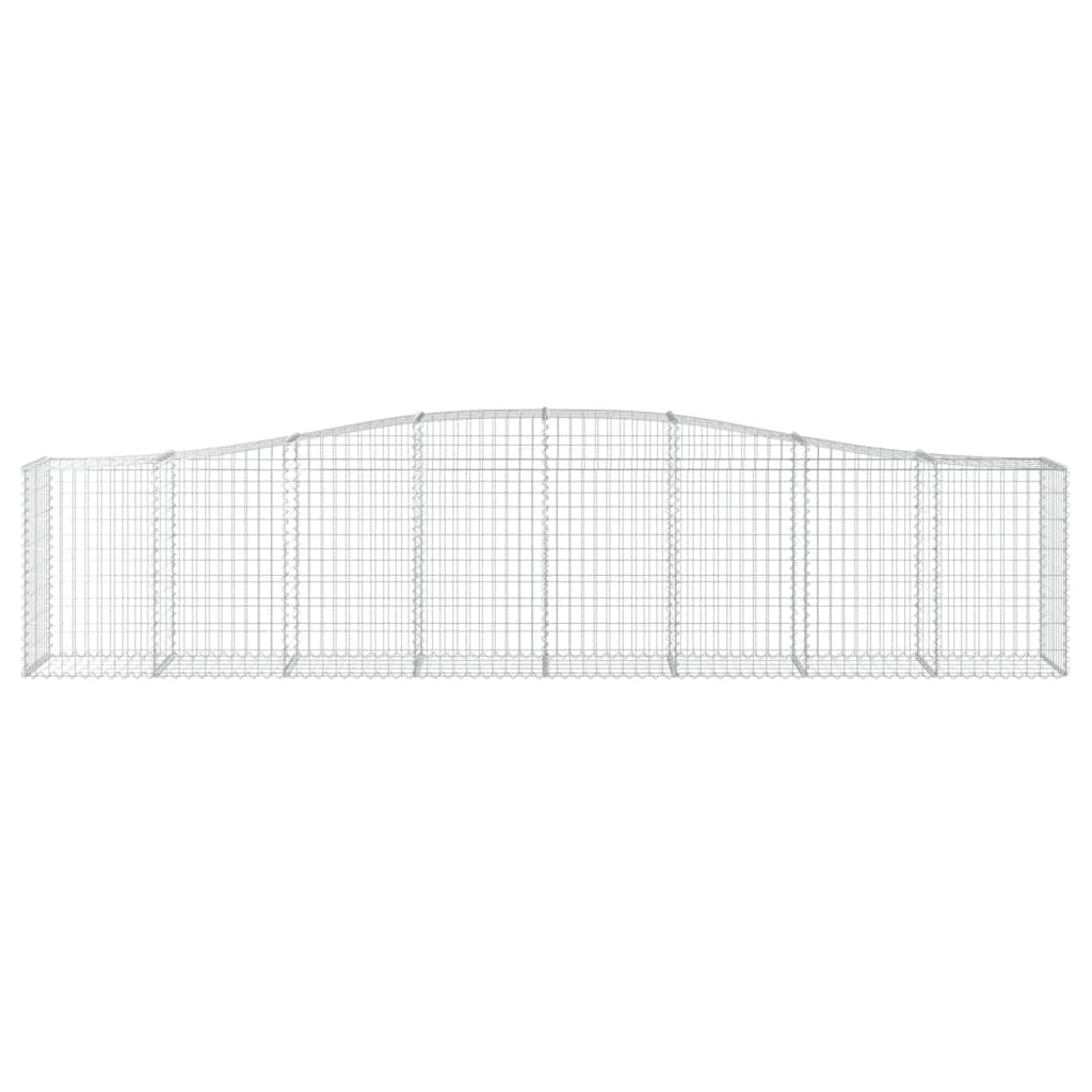 Cestas De Gaviones 20 Uds Forma De Arco Hierro 400x50x80/100 Cm_3