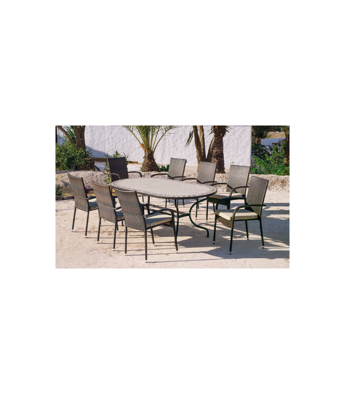 Mesa Ovalada Para Terraza Jardin Mosaico Montecarlo-200._5