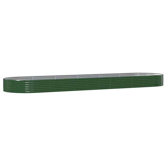 Jardinera Arriate Acero Galvanizado Verde 523x140x36 Cm_0