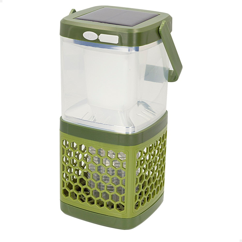 Lámpara Solar Antimosquitos Led 2 En 1 Portátil C/cable Aktive_0