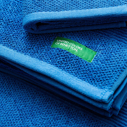 Set 3pcs Toallas De Baño (30x50+50x90+70x140cm) 450 Gsm 100%algodon Azul Casa Benetton_5