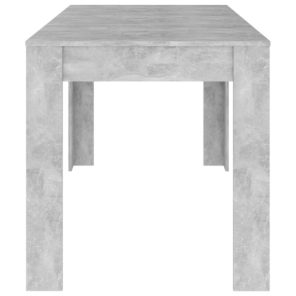 Mesa De Comedor Contrachapada Gris Hormigón 140x74,5x76 Cm_2