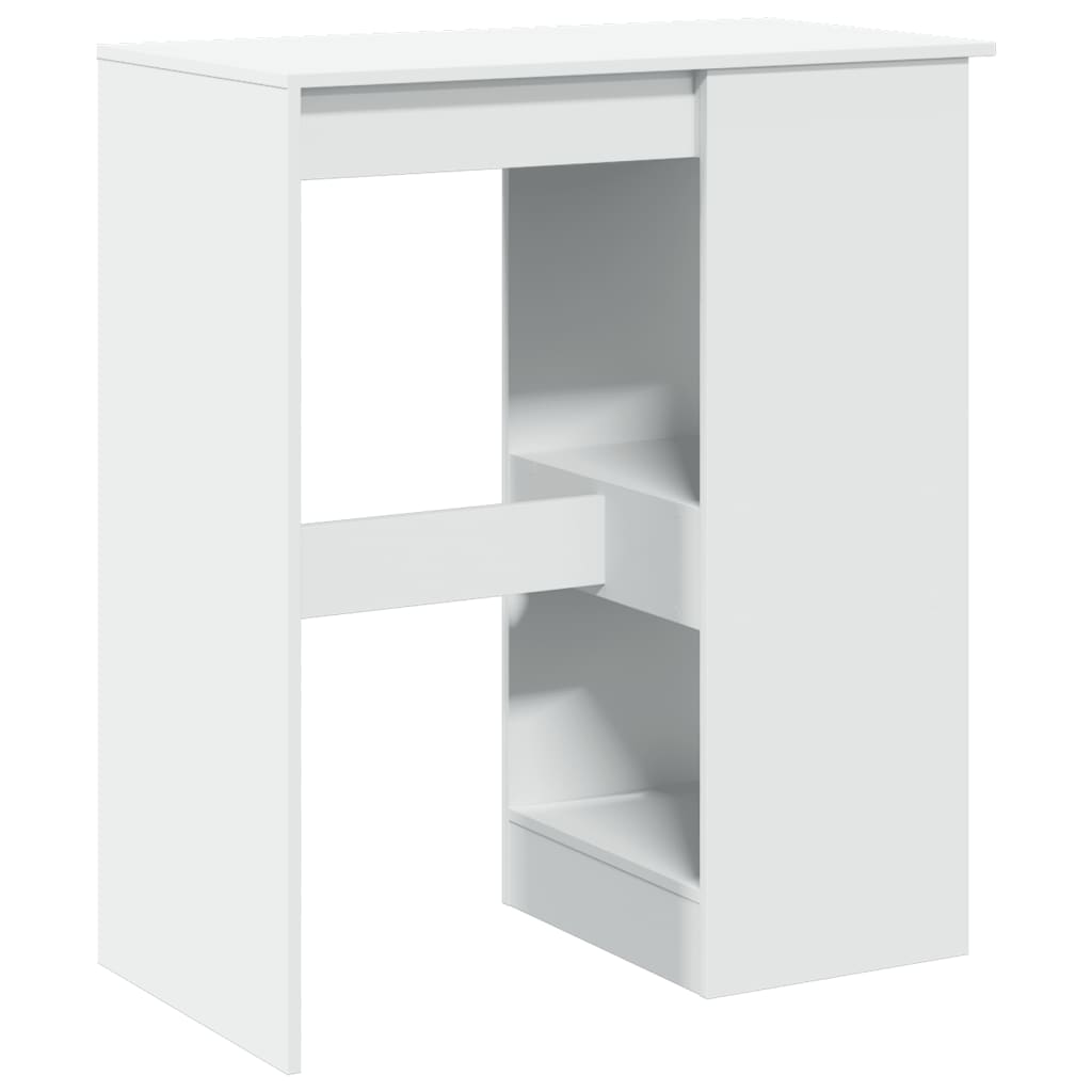 Mesa Alta Con Estantes Madera Ingeniería 90x47,5x103,5 Cm_4