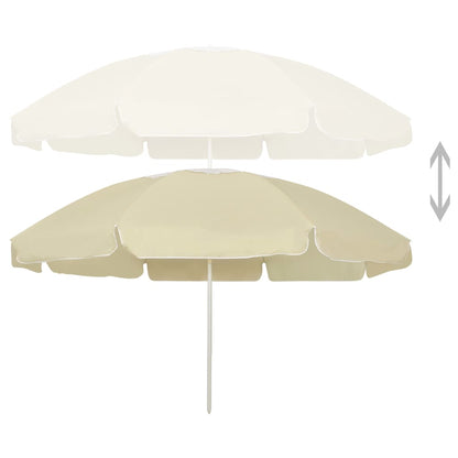 Sombrilla De Playa Amarillo Arena 240 Cm_0