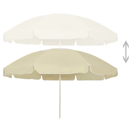 Sombrilla De Playa Amarillo Arena 240 Cm_0