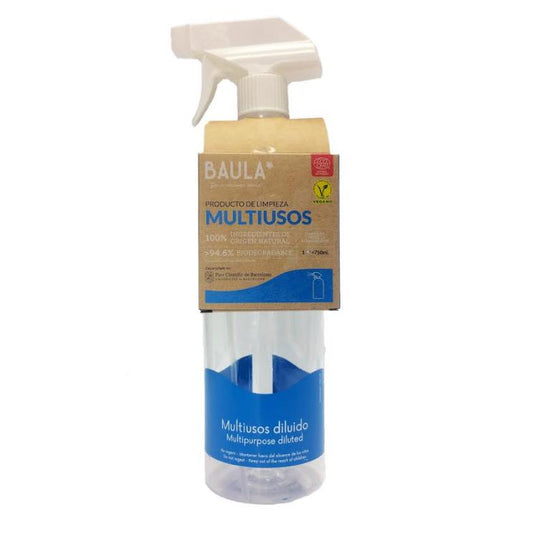 Pack Limpiador Ecológico Multiusos + Botella con pulverizador Baula